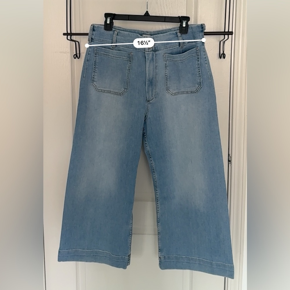 Maeve The Curvy Colette Crop Wide-Leg Jeans size 32p - Picture 4 of 11